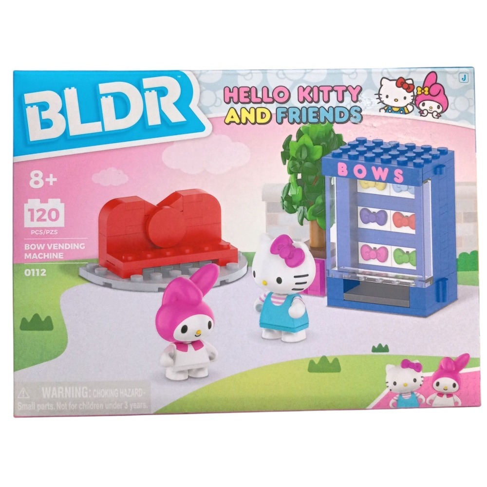 BLDR Hello Kitty And Friends Bow Vending Machine w/ Hello Kitty & My Melody